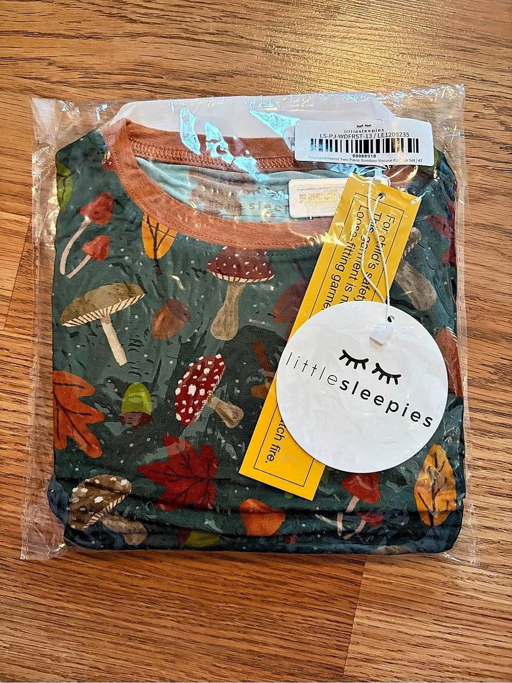 Little Sleepies Woodland Forest Pajama Set 4T NWT